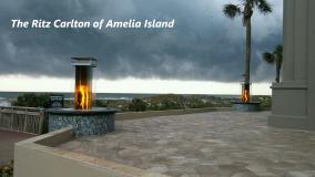 After a completed concrete contractor project in the area