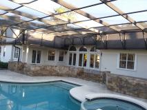 After a completed concrete contractor project in the area