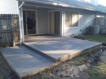 A recent concrete job in the area