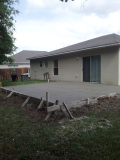 A recent concrete job in the area