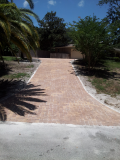A recent paver installation job in the area