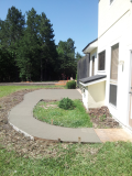 A recent concrete contractor job in the area