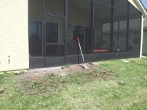 A recent concrete construction job in the area