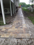 A recent paver installation job in the area