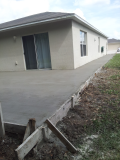 A recent concrete service job in the area