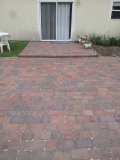 A recent patio paving job in the area